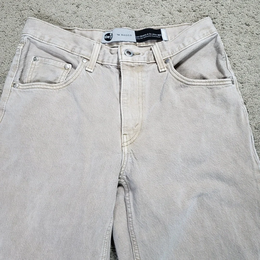 Levis SilverTab 94 Baggy Jeans Men 28x31 (FITS 29x30) Tan Khaki Skater Retro Y2K